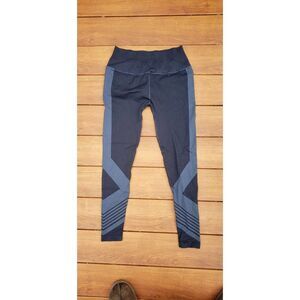 NWOT NUX NAVY TWO TONED COMPRESSION HIGH WAISTED LEGGINGS SIZE LARGE